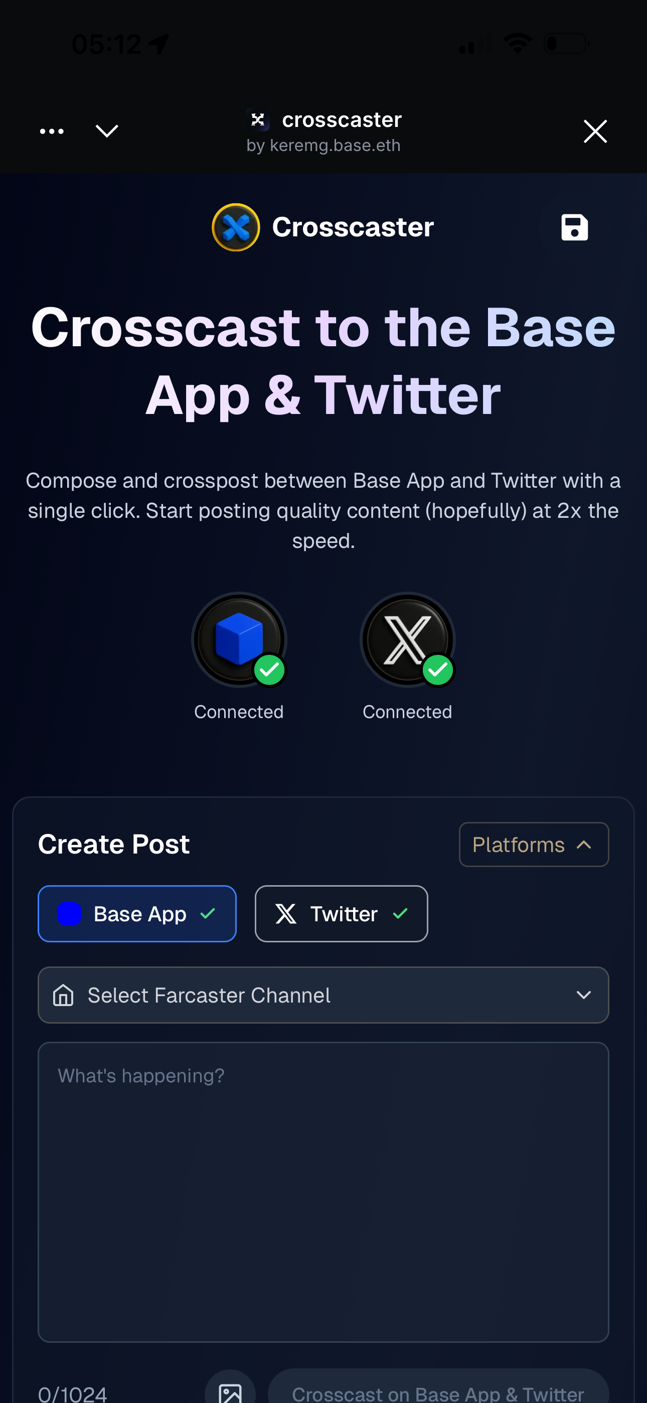 Crosscaster - Farcaster Mini Apps screenshot